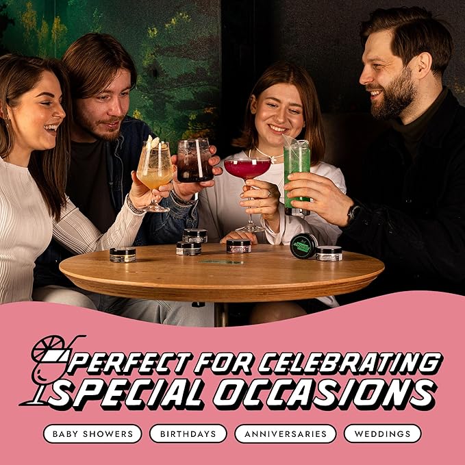 MONÉGASQUE Baby Pink Edible Glitter for Drinks 10g – Pink Edible Glitter for Cakes & Cocktails – Halloween Drink Shimmer Powder – Cocktail Sparkles for Drinks – Food & Cake Decorations Spray Sprinkles