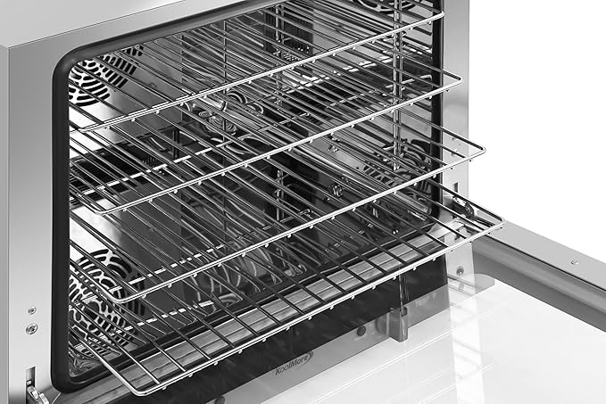 KoolMore 23 in. Countertop Convection Oven for Half-Size Pans with 4 Racks and 2800W of Power in Stainless-Steel - 208/240V, 2.3 cu. ft. ETL Listed (KM-CTCO220-23)