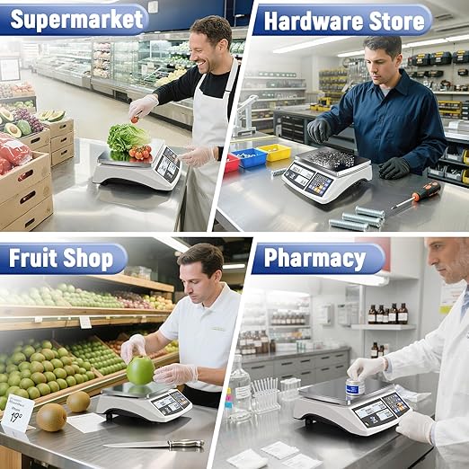 Industrial Counting Scale, 66lb/30kg Industrial Scale Electronic Bench Scale with Stainless Steel Platform LCD Display, Digital Inventory Scale for Small Parts Coins Piece, 0.0002lb/0.1g, lb/g/kg/oz