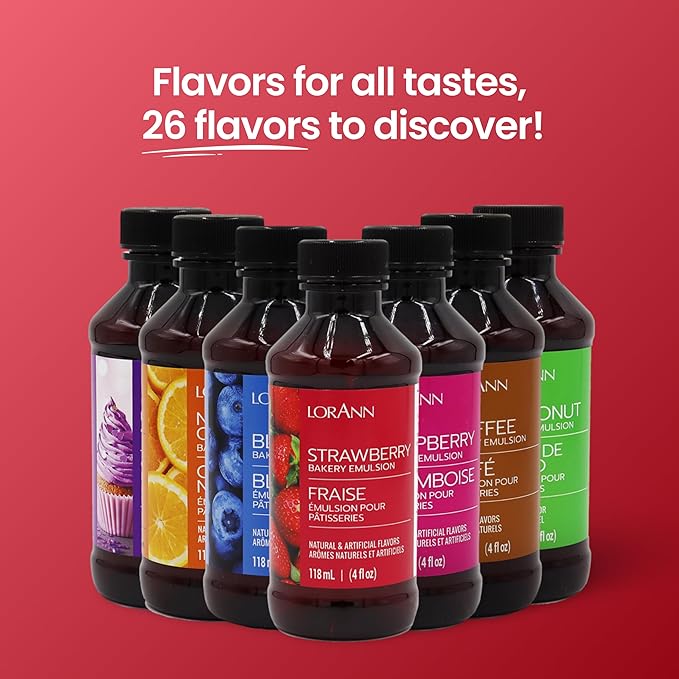 Lorann Oils Cherry Bakery Emulsion: Authentic Cherry Flavor, Perfect for Enhancing Fruit Undertones in Baked Goods, Gluten-Free, Keto-Friendly, Cherry Extract Alternative Essential for Your Kitchen