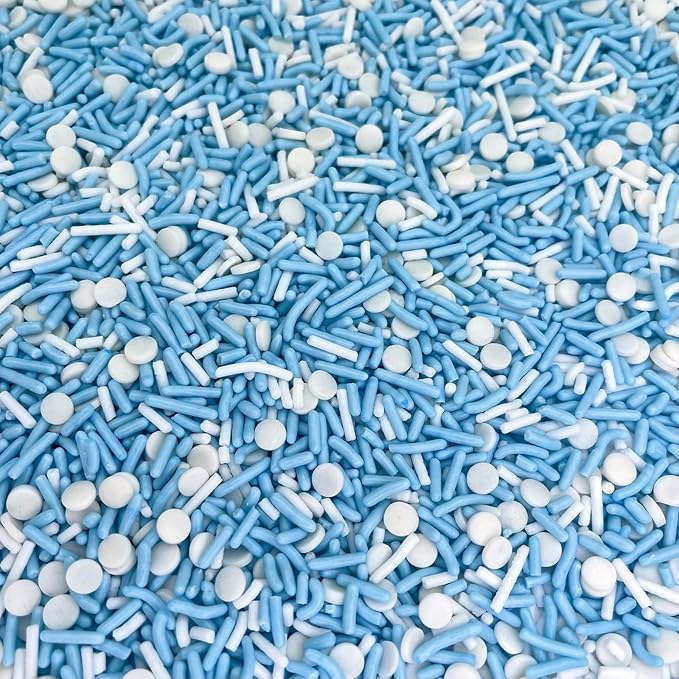 Manvscakes, No Artificial Dyes, Blue Sprinkles, Natural Sprinkles, Gluten Free, Birthday Sprinkles, Blue Cake Decorations, Star Sprinkles, Cookies, Fondant Cake, Natural Dessert Toppings, 3oz