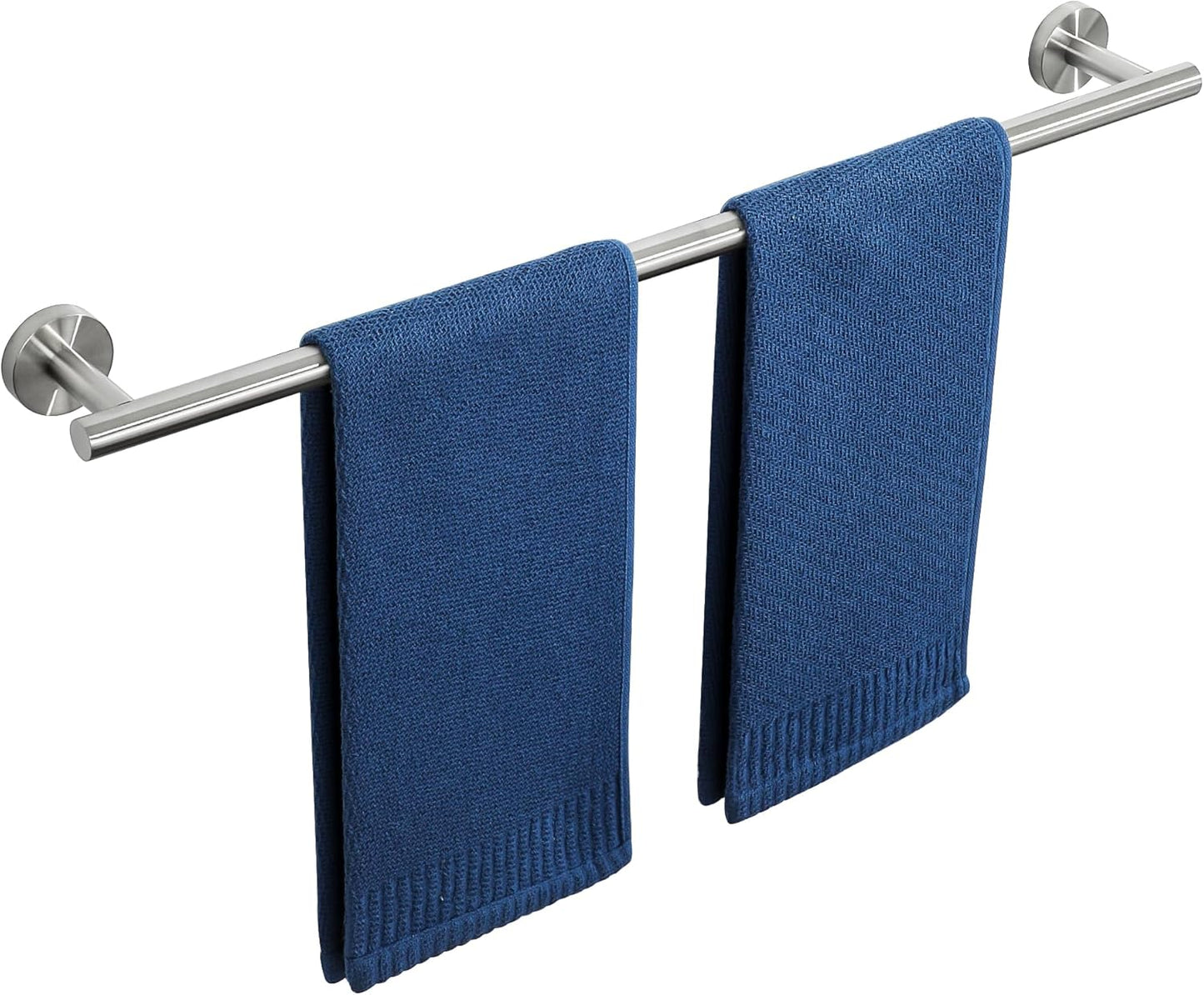 SAYAYO Towel Racks for Bathroom Brushed Nickel, 24 Inch Towel Bar Towel Rod Towel Holder Wall Mount SUS304 Stainless Steel (26 Inch Total Length)