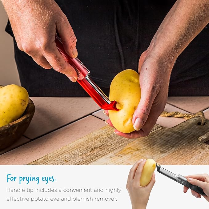 Dreamfarm Sharple Self-Sharpening Vegetable & Food Vertical Speed-Peeler - Green