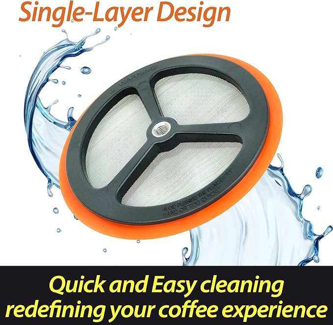 PortableAnd 34oz Double Vacuum Insulation Large Silicone French Press Coffee Maker with Silicone Ring, Stainless Steel, Perfect for Camping, Travel, and At-Home Use (Matte Black)