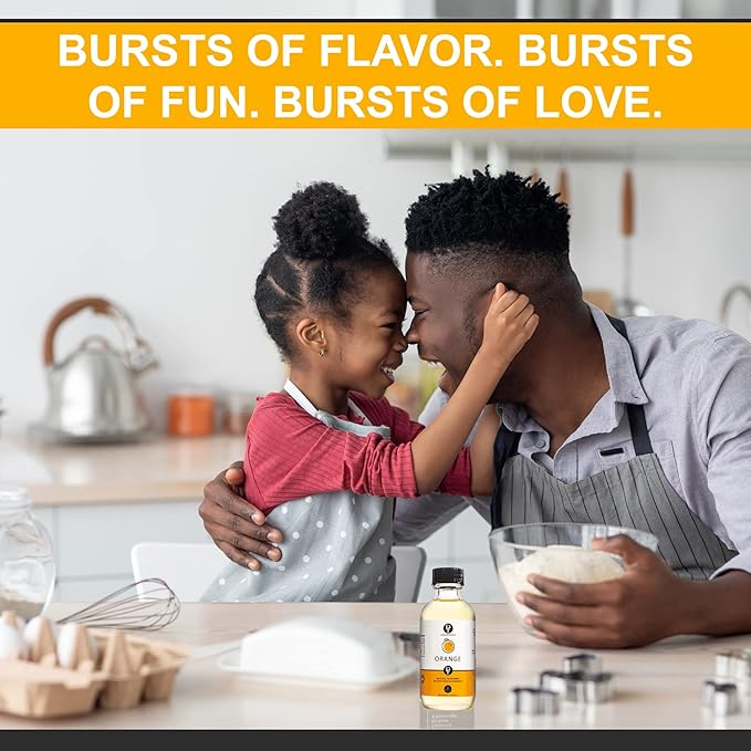 Dolce Flav Orange Creamsicle Extract - 8 Ounce Oil-Soluble Multipurpose Flavoring Ideal for Candy Making, Baking, Lip Balm, and Ice Cream - Perfect Kitchen Gift for Holidays