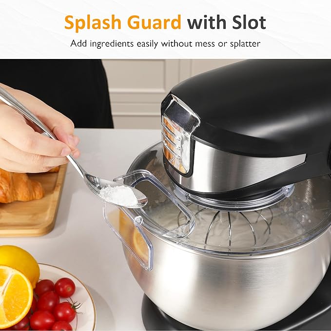 Sunvivi 3-in-1 Multifuctional Stand Mixer: 400W Kitchen Electric Mixer, Tilt-Head, 6.5QT Dough Mixer Machine with Stainless Steel Bowl, Meat Grinder, Juice Blender – Ideal for Baking, Cooking