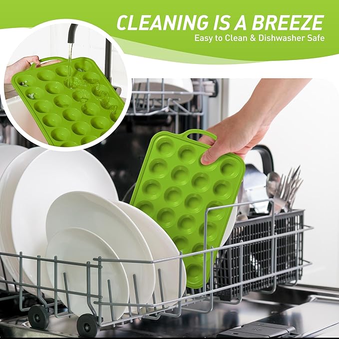 24 Cups Silicone Muffin Pan with Metal Reinforced Frame Cupcake Tray Egg Mold Great Grandma Christmas Xmas Birthday Mother Gifts Ideas Grandmother Gigi Granny Nana Glamma Mawmaw Yaya AAbuelita Mamaw