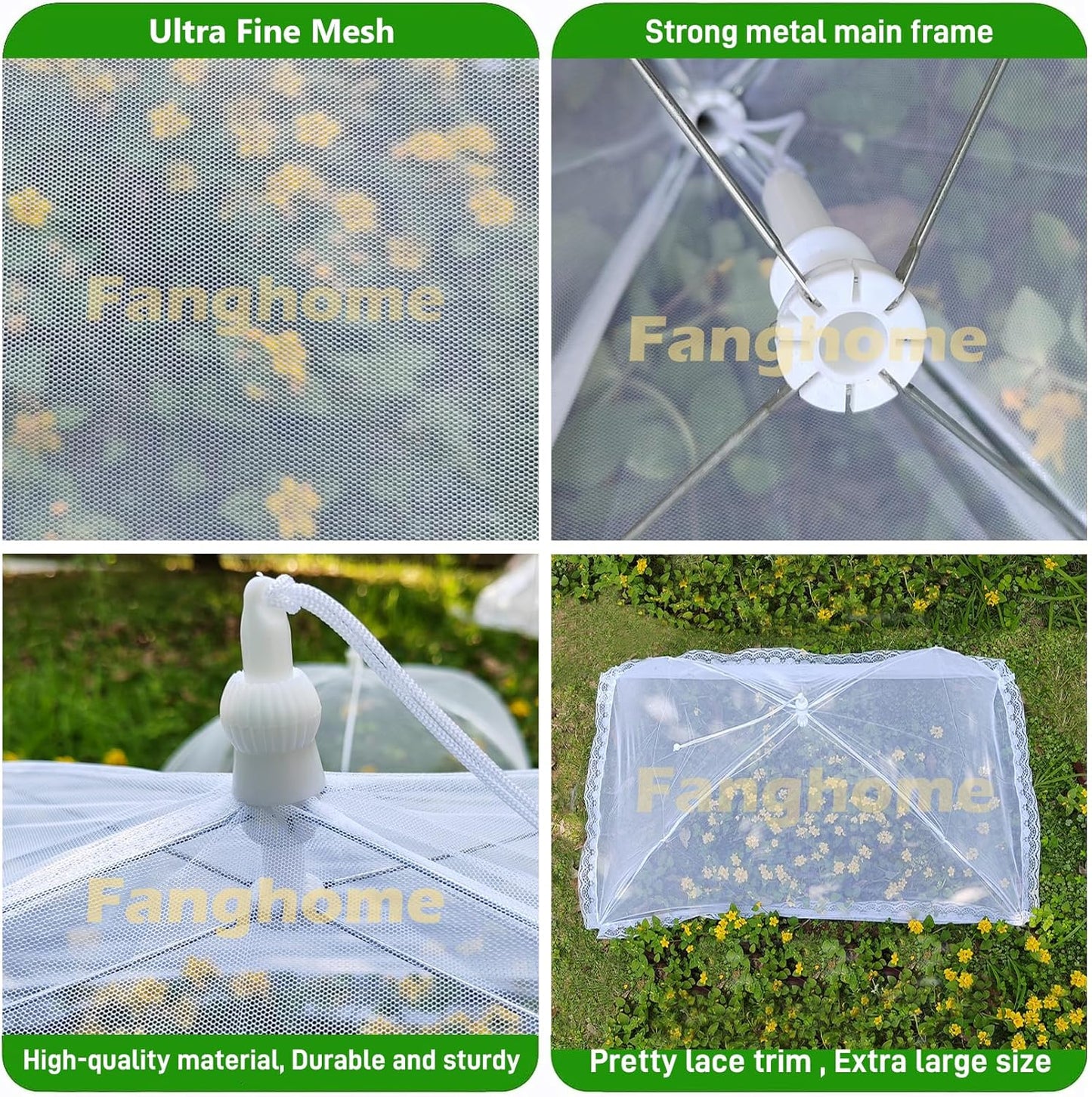 Mesh Food Covers for Outside,3 Extra Large 40"X24" Jumbo Pop-Up Mesh Food Tent Food Cover for Outside BBQ Camping Party Picnic Accessories - Outside Food Covers