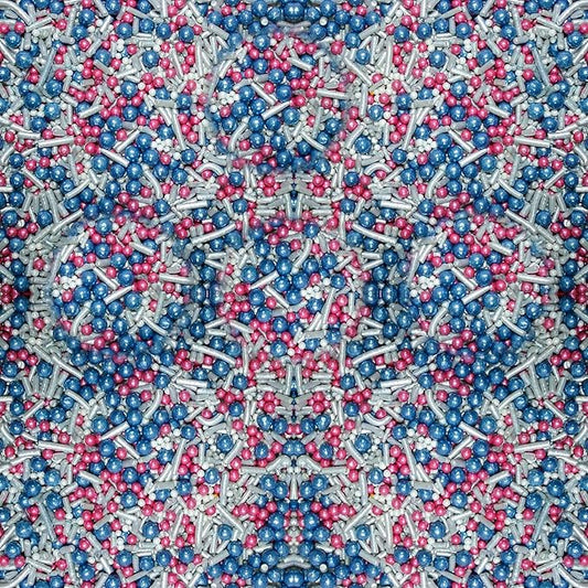 Confect Sprinkles-Blue & Pink Pearl Ball Sprinkle Mix with Silver Jimmies - Cake Decorating Toppings - Perfect for Cupcakes, Desserts & Special Occasions- Vegan, Gluten-Free, Nut-Free, Soy-Free, Dairy-Free, Palm Oil-Free - 4.2 Oz