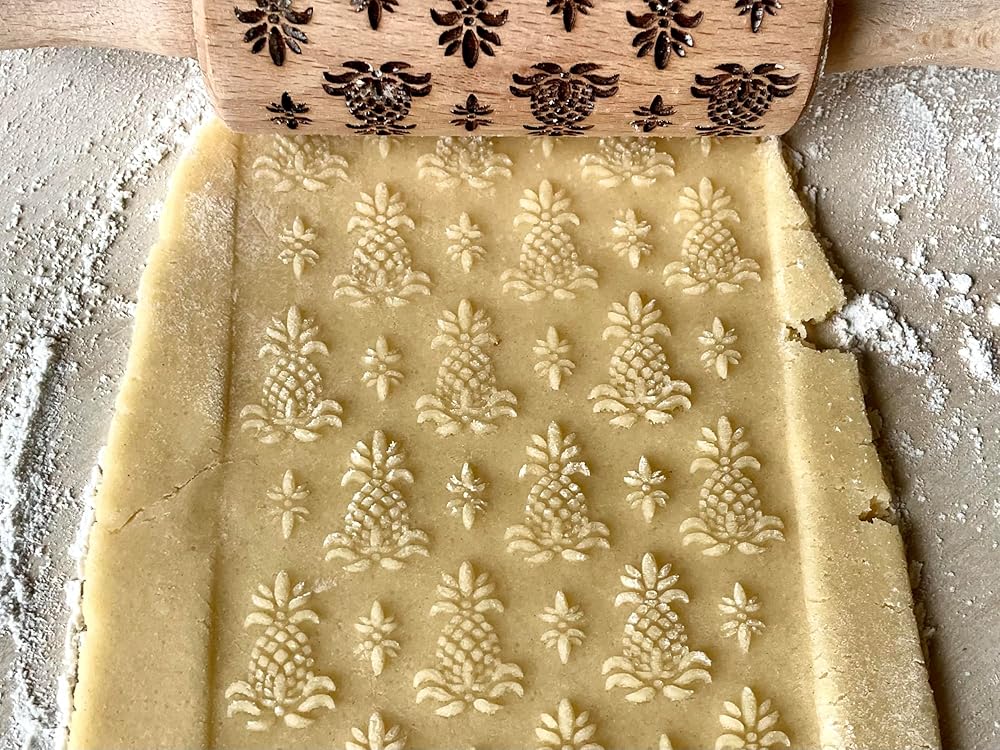 HAWAII 3 KID Rolling Pin SET. Wooden Laser Cut Mini Rolling Pins for cookies, play dough, salt dough by Algis Crafts