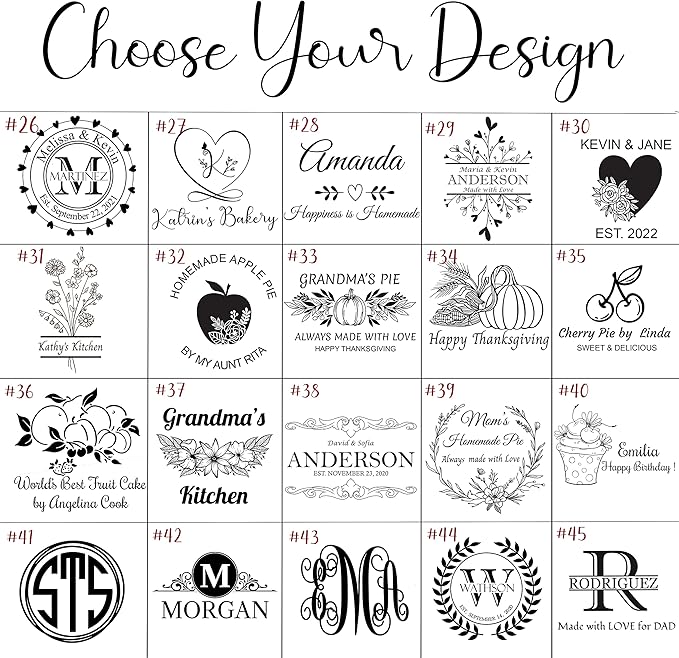 Personalized Aluminum Pie Pan with Lid Customized Cake Pan Bake Tray Engraved With Custom Name Text Monogram - Wedding, Engagement, Anniversary, Housewarming, Birthday, Bridal Shower Gift (Red)