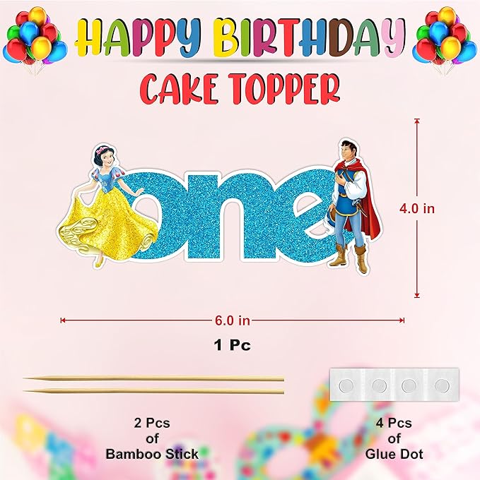 Seyal® Snow White and the Sevn Dwafs One cake topper