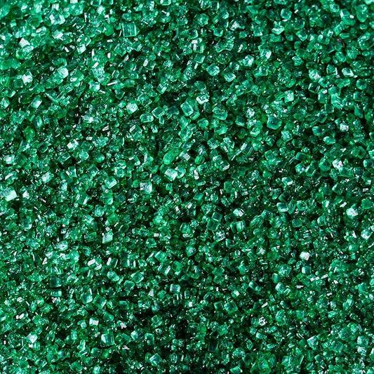 Kasvan Sanding Sugar Sprinkles - Edible Sugar Crystals, Baking Cake Decorations, Ice Cream Toppings cupcake Decorating, Wedding Party Chirstmas Supplies, 85g/3.2oz (Dark Green)