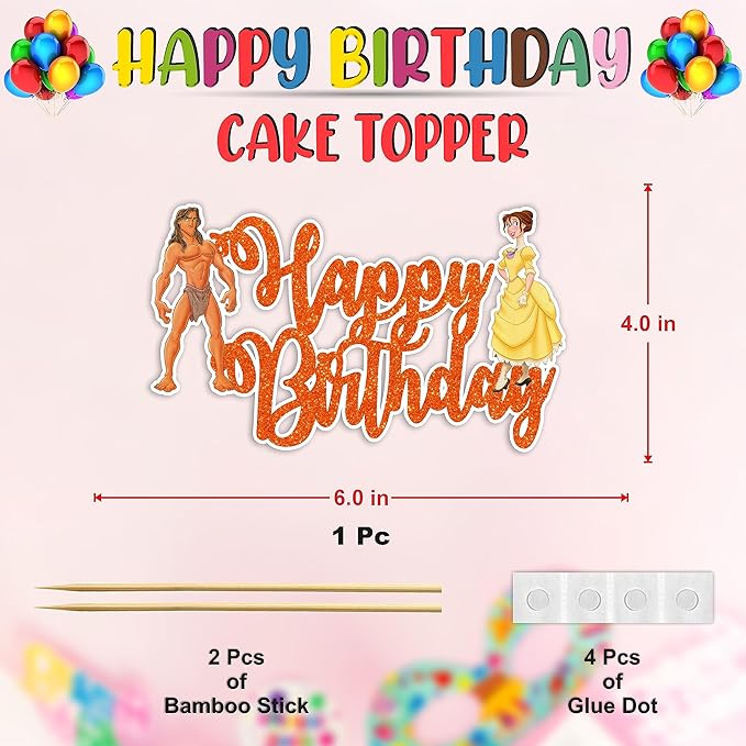 Seyal® Tarzn Happy Birthday Cake Topper