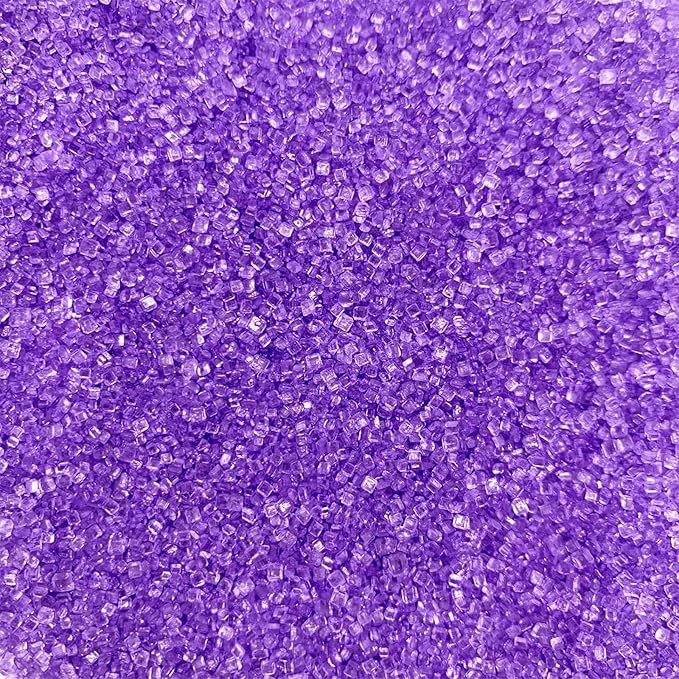 Sentovac Purple Sanding Sugar for Baking Edible Sparkling Sugar Sprinkles Coarse Sugar Crystals for Baking Topping Cake Cookie Cupcake Topper Ice Cream Decoration Supplies 3.2 OZ
