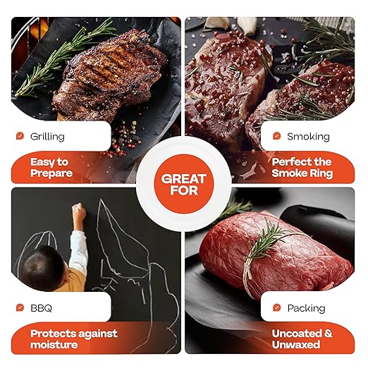 Black Butcher Paper 18" x 12000" (1000 feet) - USA-Made Natural Butcher Paper Roll for Meat and Fish - Uncoated, Unwaxed & Food-Grade Material for Grilling - BBQ Papers for Smoking by IDL Packaging