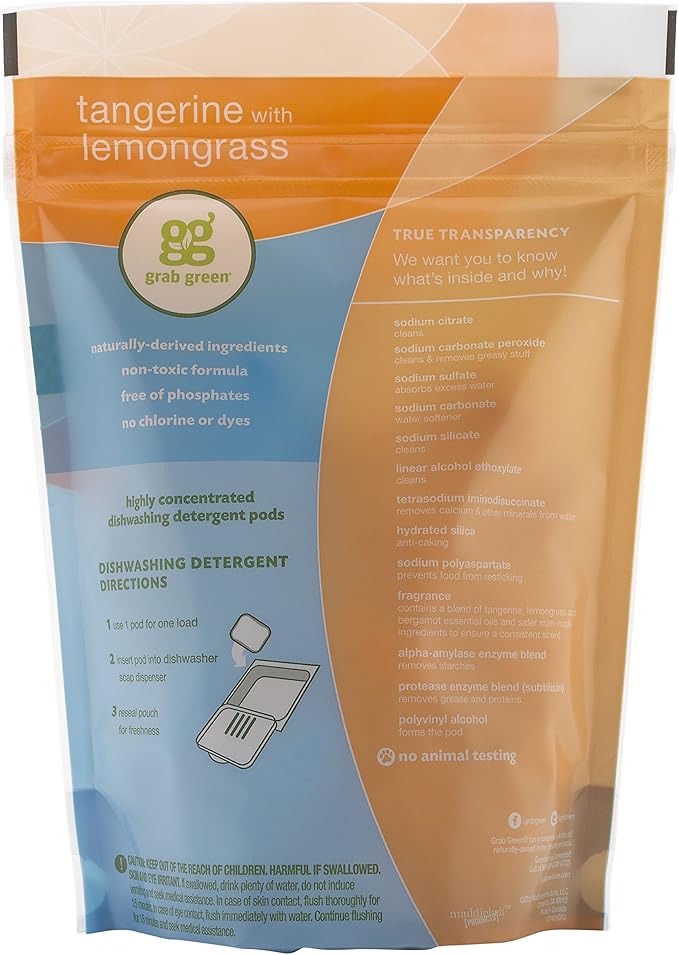 Tangerine Dishwasher Pods 24 LD