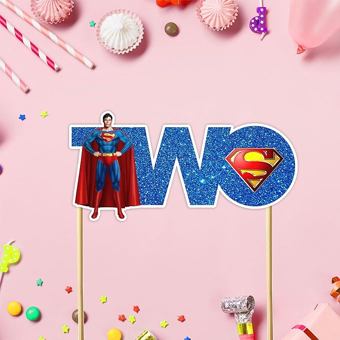 Seyal® Suprman Two Cake Topper