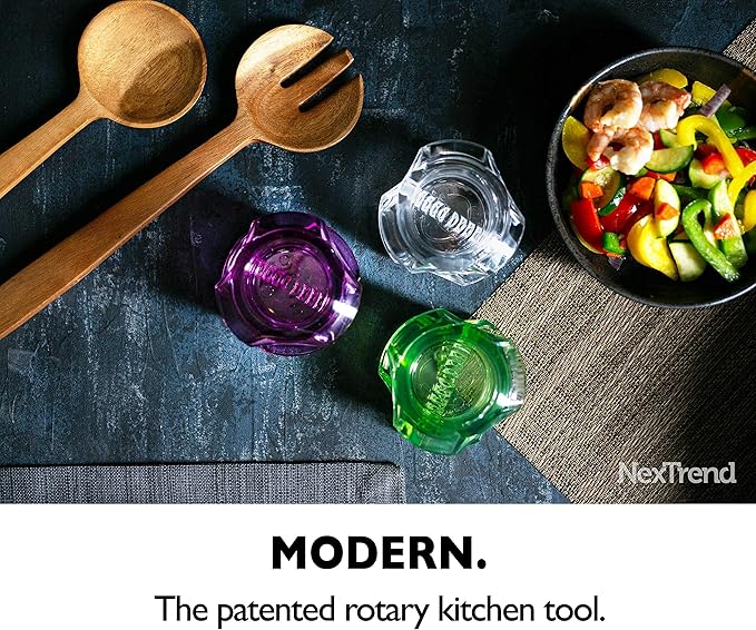 Nextrend Garlic Twister 4th Generation - 3-5 Clove Capacity, Dishwasher-safe, BPA-Free (Clear)