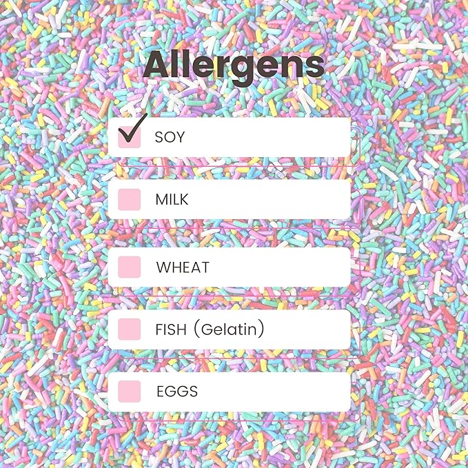 Ultimate Unicorn Rainbow Jimmies Sprinkle Mix| Sprinkles Made In USA By Sprinkle Pop| Yellow Red White Blue Purple Sprinkles Jimmies For Decorating Princess Birthday Cakes Cookies Cupcakes Candy, 2oz