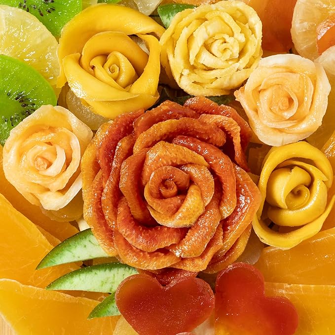 Mothers Day Gift Basket- Dried Fruit Heart Food Tray- Healthy Gourmet Snack Box- Variety Snacks - Love, Sympathy, Mom, Mother, Grandmother- Bonnie & Pop