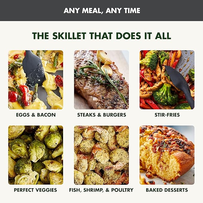 GreenPan Advanced 12” X 15” Electric Skillet with Lid, 7QT Capacity for Family Meals, Healthy Ceramic Nonstick PFAS-Free Coating, Fry, Sauté, Steam, Simmer, Sear, Stir Fry, Dishwasher Safe, Graphite