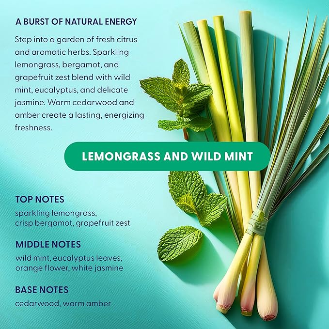 Natural Dishwasher Pods | Plant-Based Enzyme Dishwasher Detergent, Lemongrass & Wild Mint, Eco-Friendly, Tough on Grease & Food Residue, 60 Count