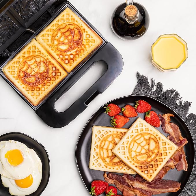 Uncanny Brands Spider-Man Waffle Maker - Chibi Spidey Waffles - Marvel Kitchen Appliance