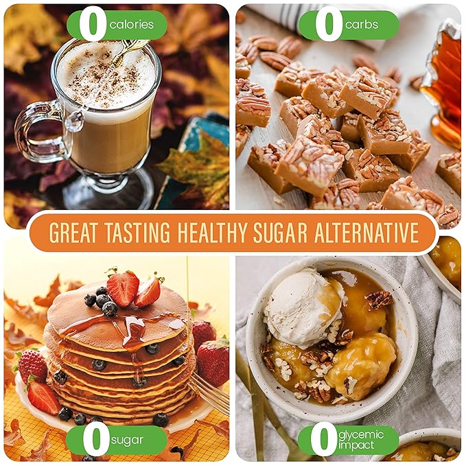 Stevia Select Maple Flavored Liquid Stevia – Zero Calorie Coffee, Tea, Drink & Baking Sweetener, All-Natural, No Erythritol, Keto-Friendly Sugar Alternative, 300 Servings – 2 Oz (1 Pack)