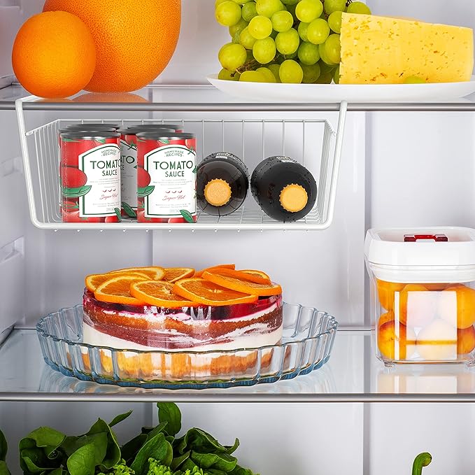 Simple Houseware 6PK Under Shelf Basket, White