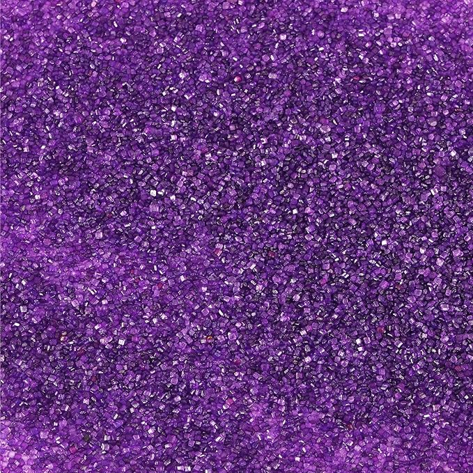 Kasvan Purple Sanding Sugar Sprinkles - Edible Sugar Crystals, Baking Cake Decorations, Ice Cream Toppings cupcake Decorating, Wedding Party Chirstmas Supplies, 85g/3.2oz