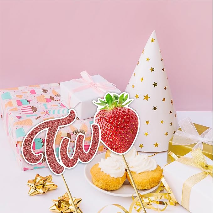 Seyal® Real Strawberry Two Cake Topper