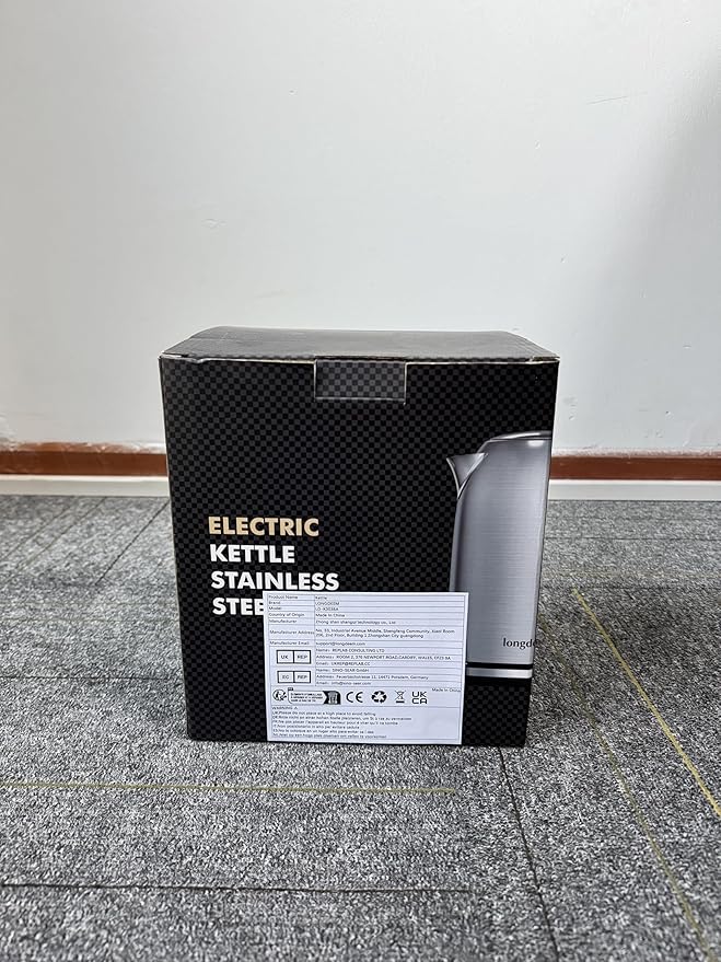 Electric Tea Kettle for Boiling Water, Wide Open Lid Stainless Steel Water Boiler, 1500W/1.7L for Coffee/Tea Brewing, Auto Shut Off & Boil Dry Protection, Cordless Swivel Base & LED Indicator, Blue