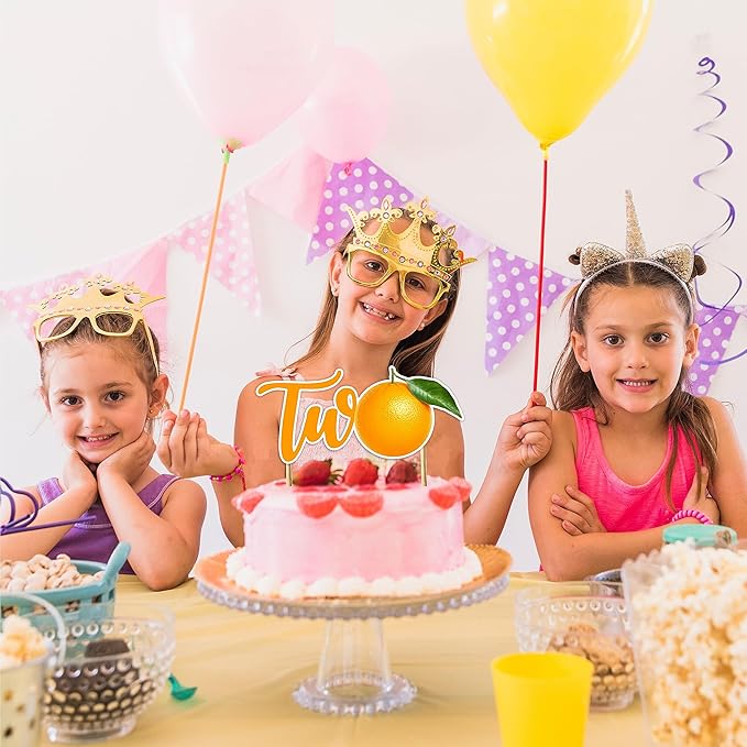 Seyal® Orange Two Cake Topper