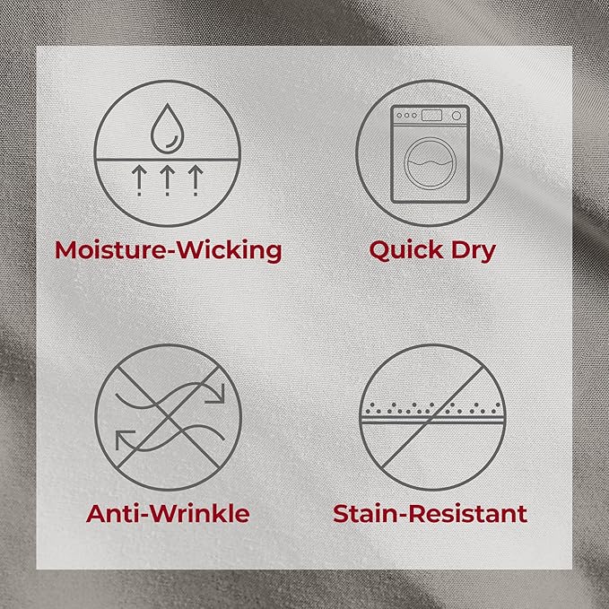 Mellanni Split King Sheets Set - 5 PC Iconic Collection Bedding - Hotel Luxury, Extra Soft, Cooling Bed Sheets - Wrinkle, Fade, Stain Resistant (Split King, Taupe)