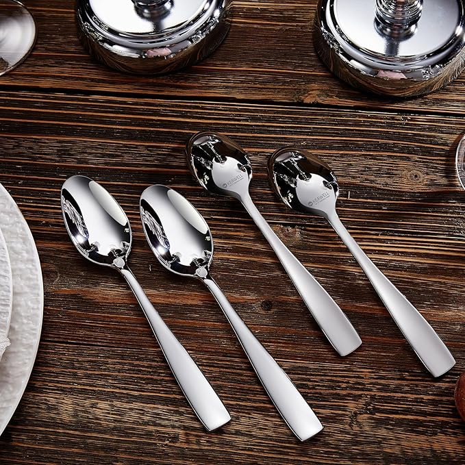 KEAWELL Premium 20/45/65 Piece Louis Silverware Set, 18/10 Stainless Steel, Service for 4/8/12, Fine Flatware Set, Dishwasher Safe (20)