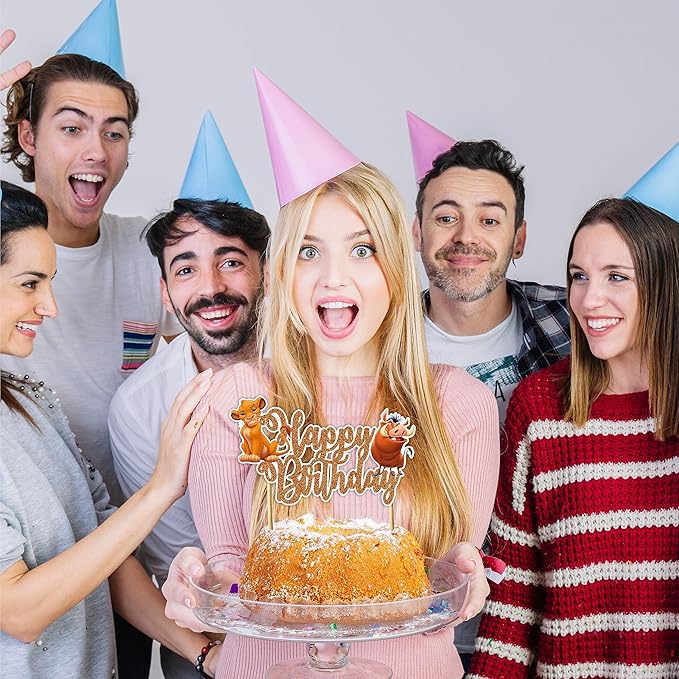 Seyal® The Lion Kng Happy Birthday Cake Topper