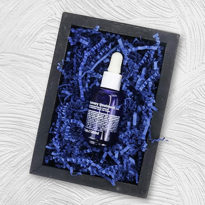 MagicWater Crinkle Cut Paper for Gift Baskets - 2LB - Navy Blue - Perfect for Shredded Paper Filler, Basket Filler, Gift Boxes, Bridesmaid Gifts, Halloween Stuffers & More – Ideal for All Occasions