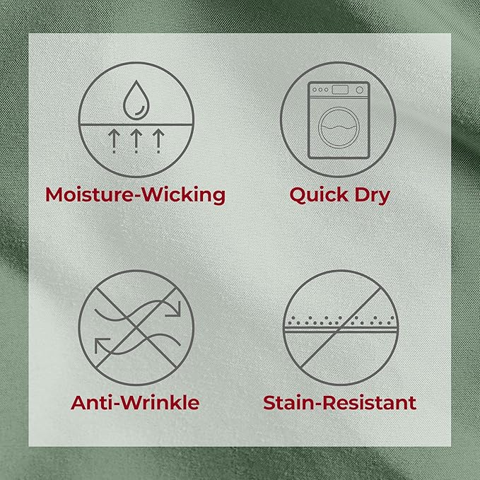 Mellanni Split King Sheets Set - 5 PC Iconic Collection Bedding - Hotel Luxury, Extra Soft, Cooling Bed Sheets - Wrinkle, Fade, Stain Resistant (Split King, Sage)