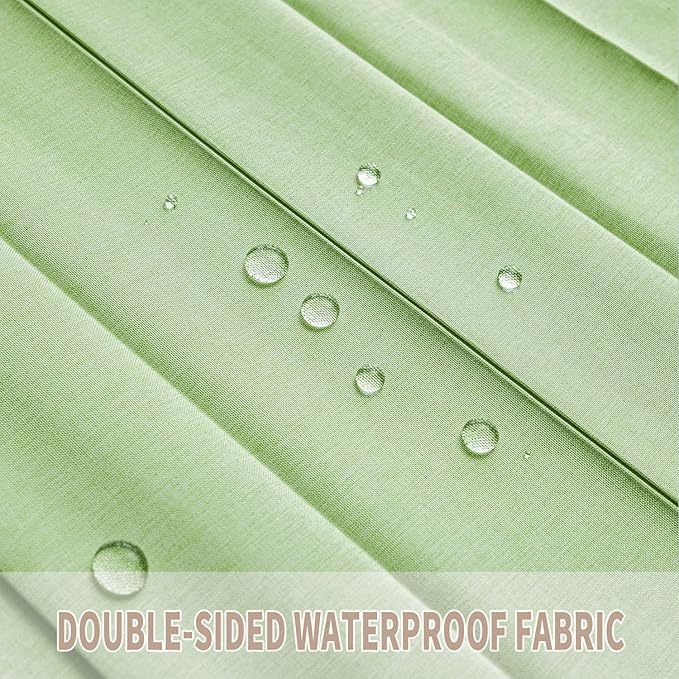 Vatge Curtain for Closet Without Door - Accordion Folding Door Curtain for Doorway, and Open Closet, Hanging Privacy Curtain Wall for Room Separation,1 Panel with Tieback, W52 x L78, Green