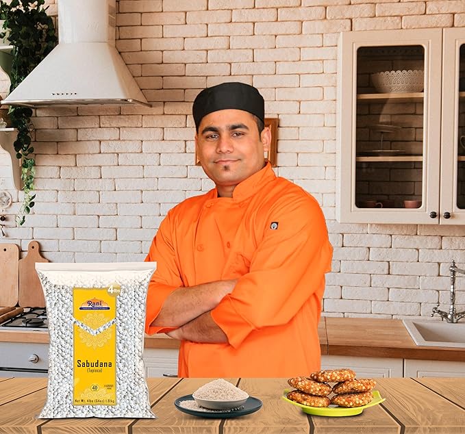 Rani Sabudana (Tapioca/Sago) Pearls 64oz (4lbs) 1.81kg Bulk ~ All Natural | Vegan | No Colors | NON-GMO | Indian Origin