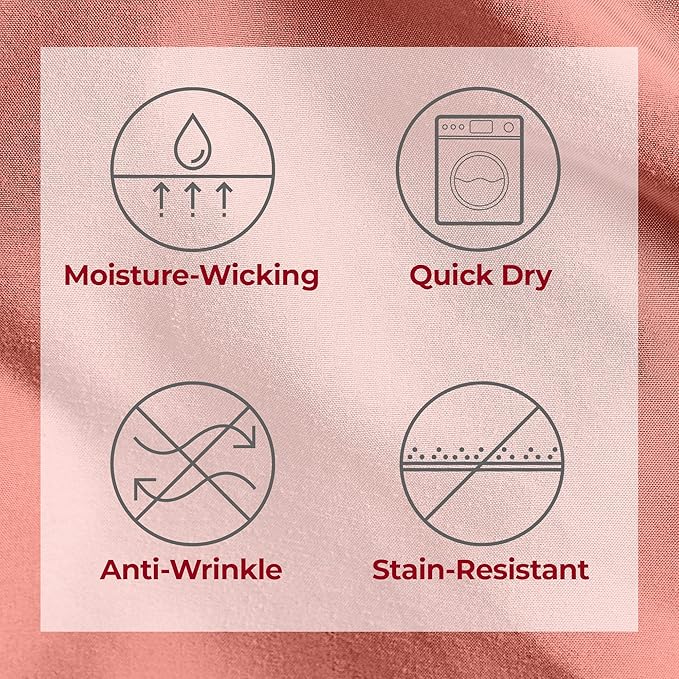 Mellanni Extra Deep California King Sheets - 4 PC Iconic Collection Bedding - Hotel Luxury, Ultra Soft, Cooling Bed Sheets - Wrinkle, Fade, Stain Resistant (Cal King, Coral)