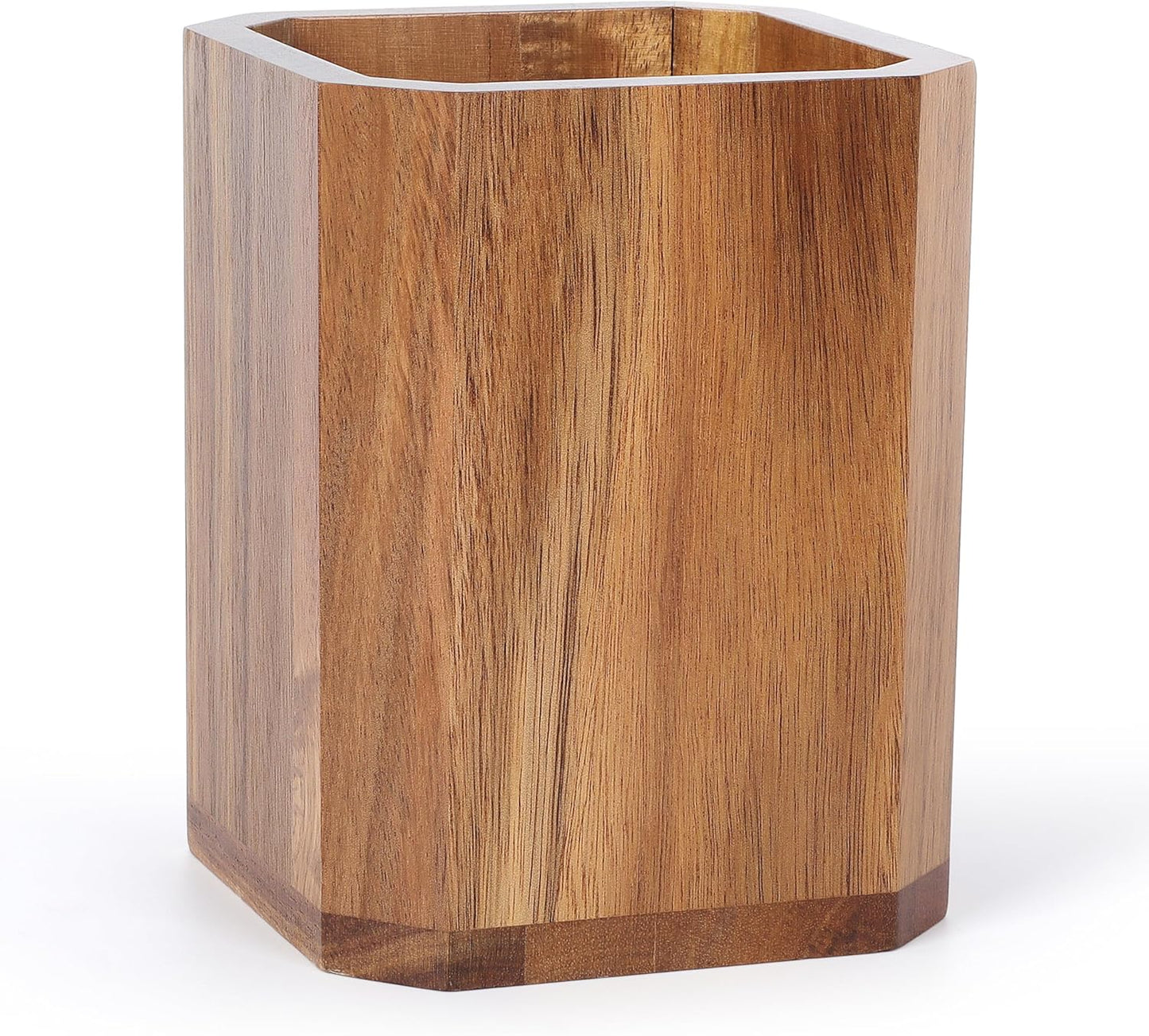 Kitchen Utensils Holder for Countertop: Wooden Utensil Crocks - Cooking Spoons Organizer