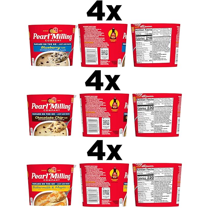 Pearl Milling Company Cups 3 Flavor Variety Pack