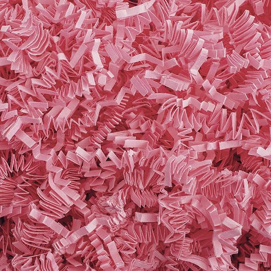 MagicWater Crinkle Cut Paper for Gift Baskets - 2LB - Light Pink - Perfect for Shredded Paper Filler, Basket Filler, Gift Boxes, Bridesmaid Gifts, Halloween Stuffers & More – Ideal for All Occasions