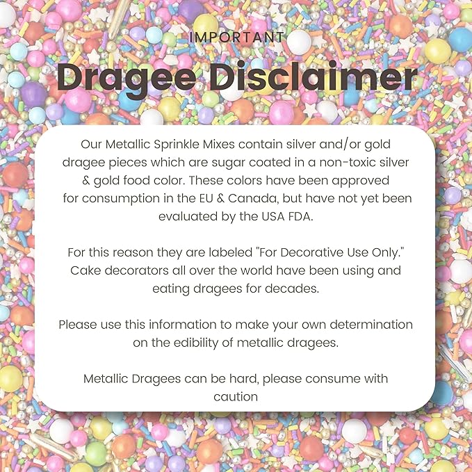 Sprinkle Pop Rainbow Road Sprinkle Mix| Blend of White Red Orange Yellow Green Blue Pink Purple Rainbow Sprinkles Made in USA for Decorating Birthday Cakes Cookie Cupcakes Ice Cream Chocolate,4oz