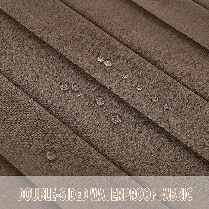 Vatge Door Curtains for Doorways - Brown Curtains for Closets Doors Privacy Room Divider for Room Separation,1 Panel with Tieback, W39 x L78, Brown