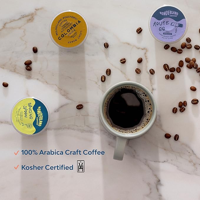 Starter Bundle with 80 B-Pods (20 ct Variety Pack and 60 Wonderland Dancing Spoon coffee)