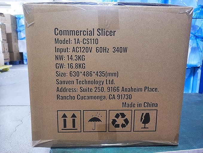 Meat Slicer, 340W Electric Deli Food Slicer with 10" SUS420 Stainless Steel Blade and Built-in Sharpening Stone, 0-0.6 inch Adjustable Thickness for Commercial and Home Use, Cut Meat and Cheese