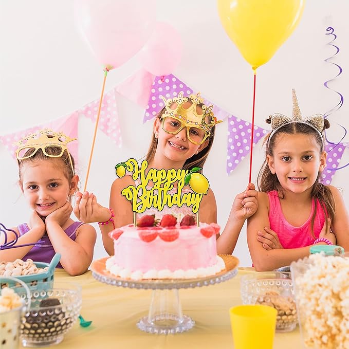 Seyal® Lemon Happy Birthday Cake Topper